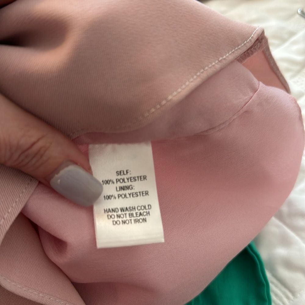 Lulus Believe it or knot rose pink tie front skater dress Small - Picture 4 of 4